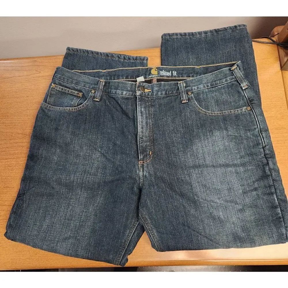 NWOT Carhartt 42x30 RELAXED FIT FLANNEL-LINED 5-POCKET JEAN